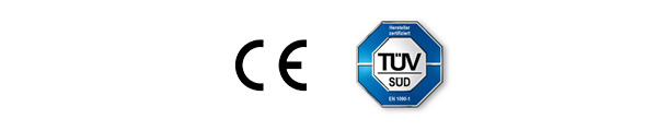 CE und TÜV Kennzeichen